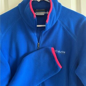 Columbia Blue and Pink full zip fleece Jacket for Outdoor Adventures